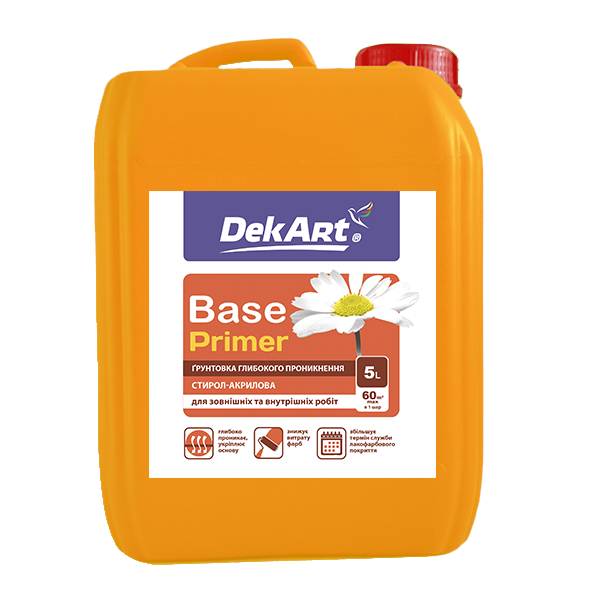 Грунтовка ВДА глибокого проникнення Base, DEKART -2л